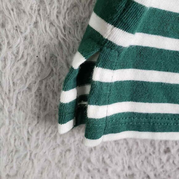 Talbots Shirt Women’s Plus Size 2X Striped Green Christmas Candy Cane New - Picture 6 of 10